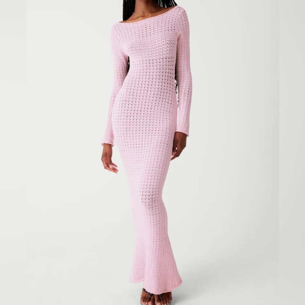 Frankies Bikinis X Guizio crotchet maxi dress